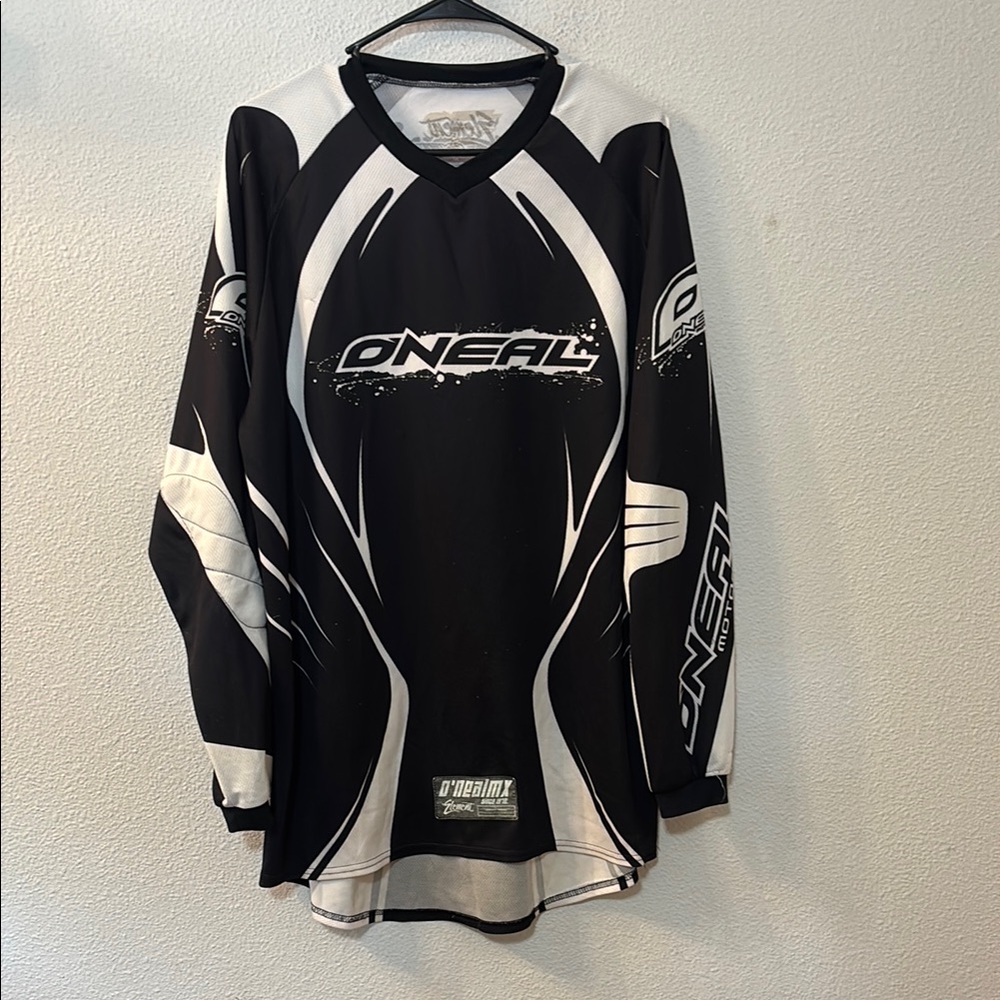 Oneal Element Black and White Jersey Shirt Sporty Design